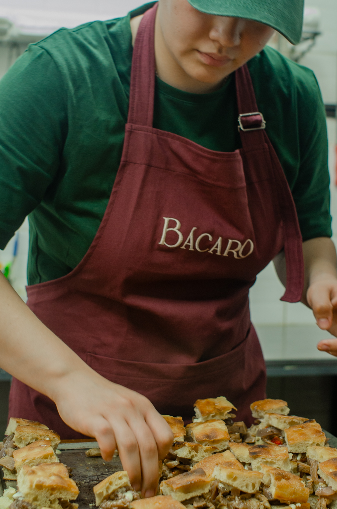 Platos de cocina de estación en Bácaro Palermo